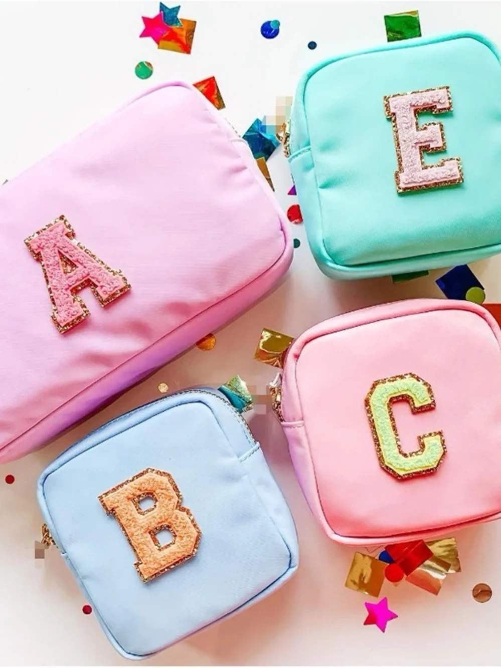 Personalized Kids Pink Travel Pouch with Name